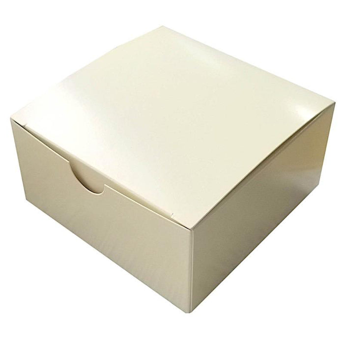 100 4"x4"x2" Cake Wedding Party Favors Boxes with Tuck Top BOX_4X4X2_IVR