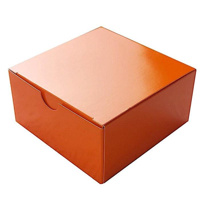 100 4"x4"x2" Cake Wedding Party Favors Boxes with Tuck Top BOX_4X4X2_ORNG