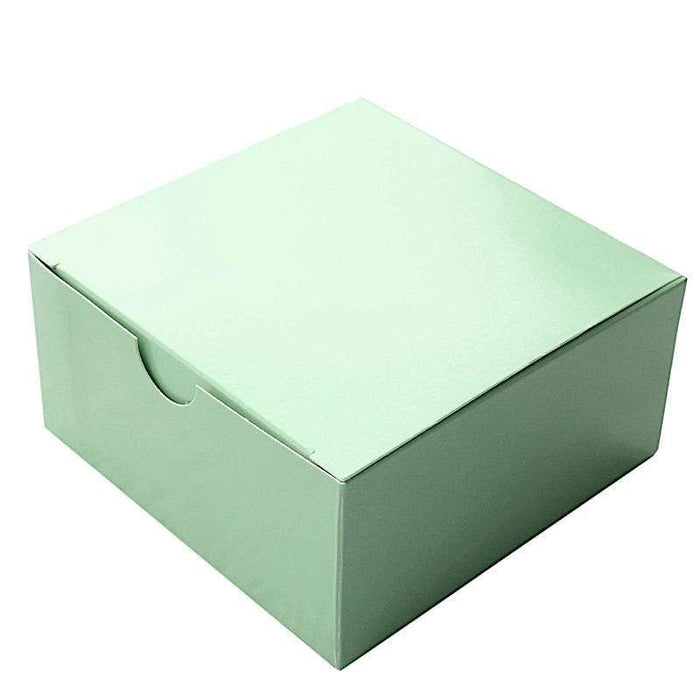 100 4"x4"x2" Cake Wedding Party Favors Boxes with Tuck Top BOX_4X4X2_SAGE