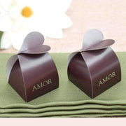 100 Amor Heart Favor Boxes