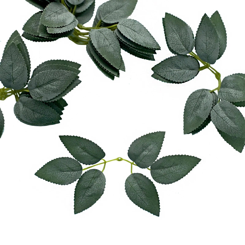 100 Bulk Artificial Rose Leaves Faux Greenery - Frosted Green ARTI_LEAF_01_FRO
