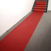 100 ft long Rayon Wedding Aisle Runner - Red RUNER_FAB01_100_RED