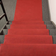 100 ft long Rayon Wedding Aisle Runner - Red RUNER_FAB01_100_RED