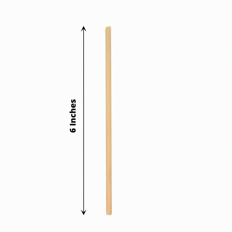 100 Natural 6" Wheat Sustainable Drinking Straws - Light Brown STRAW_WHEA01_6_NAT