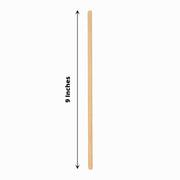 100 Natural 9" Wheat Sustainable Drinking Straws - Light Brown STRAW_WHEA01_9_NAT
