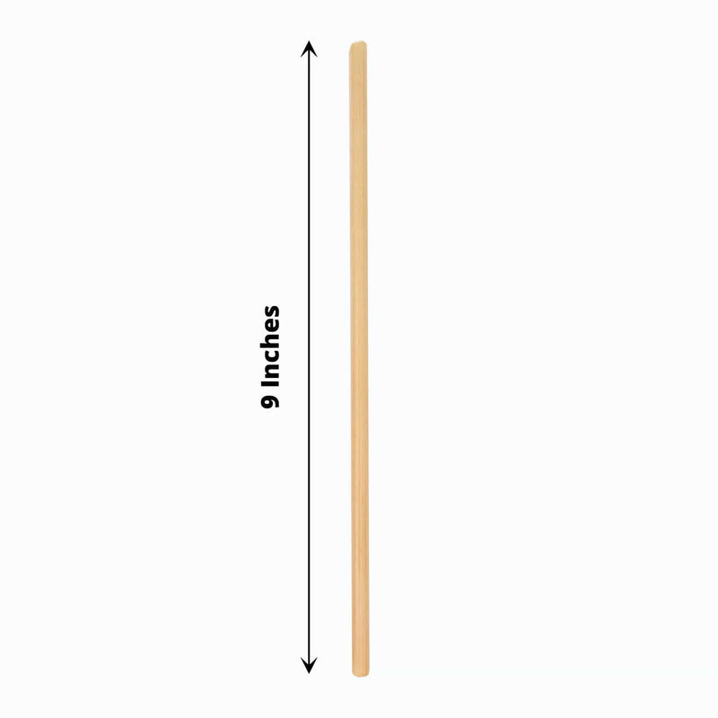 100 Natural 9" Wheat Sustainable Drinking Straws - Light Brown STRAW_WHEA01_9_NAT