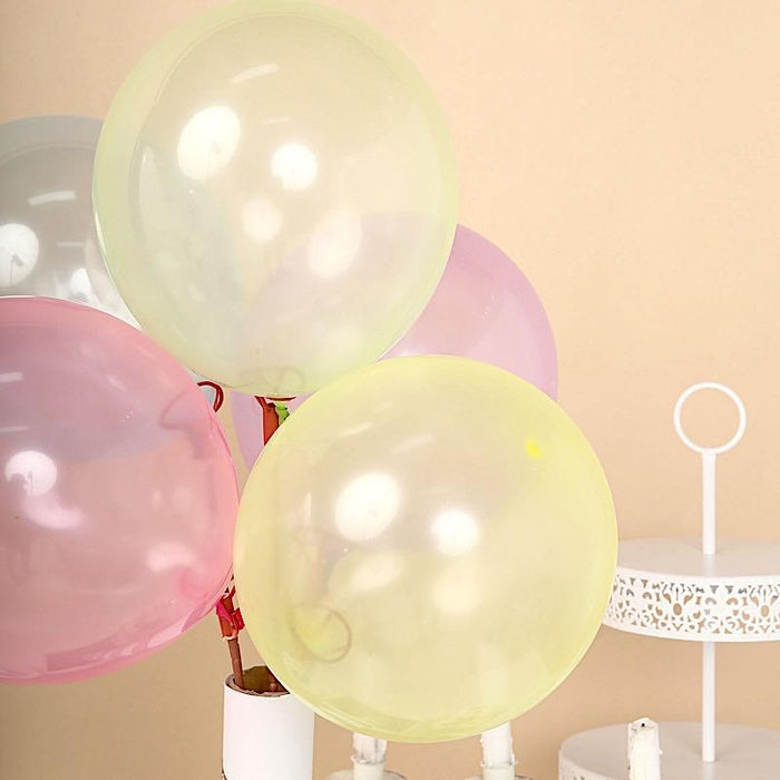 100 pcs 12" Round Pastel Latex Balloons - Assorted BLOON_RND02_12_MIX