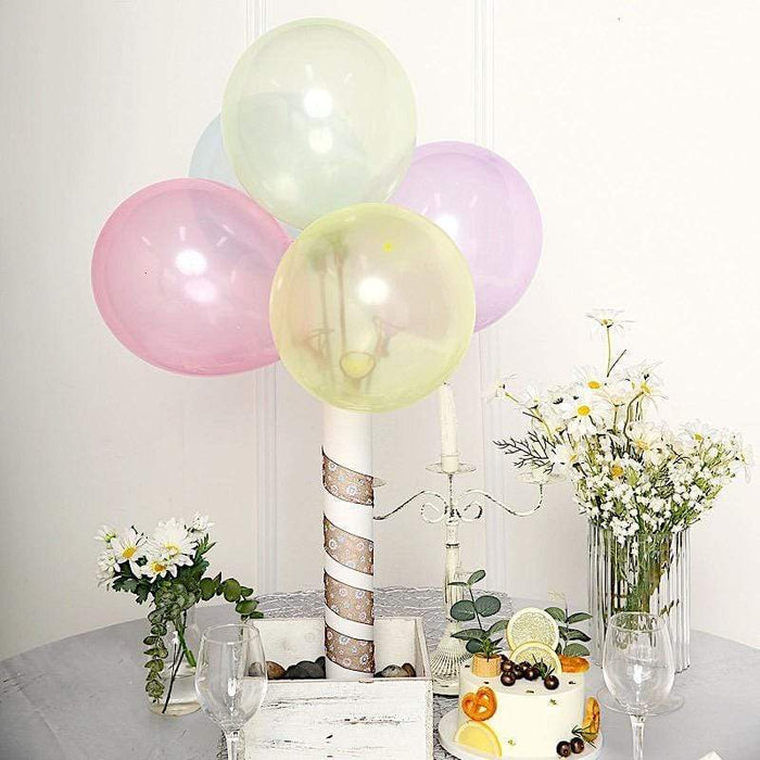 100 pcs 12" Round Pastel Latex Balloons - Assorted BLOON_RND02_12_MIX