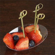 100 pcs 3" Natural Knotted Bamboo Sustainable Picks - Disposable Tableware BIRC_S060