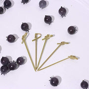 100 pcs 3" Natural Knotted Bamboo Sustainable Picks - Disposable Tableware BIRC_S060