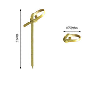 100 pcs 3" Natural Knotted Bamboo Sustainable Picks - Disposable Tableware BIRC_S060