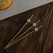 100 pcs 4.75" long Natural Bamboo Sustainable Skewers Picks with Pearls - Light Brown DSP_BIRC_P001