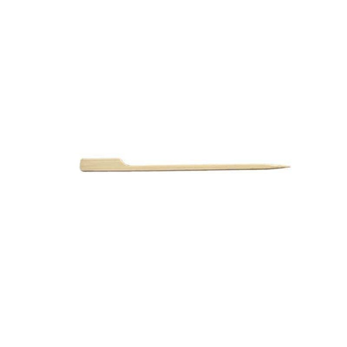 100 pcs 6" Natural Bamboo Sustainable Paddle Picks - Disposable Tableware