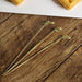 100 pcs 6" long Natural Bamboo Twisted Knot Sustainable Skewers Picks - Light Brown DSP_BIRC_P008