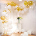 100 pcs Balloons Garland Arch Party Decorations Kit - Gold White Silver Clear BLOON_KIT05_WHGD