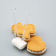 100 pcs Clear Plastic Cocktail Forks - Disposable Tableware PLST_YY23_CLR