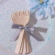 100 pcs Natural Birchwood Forks - Disposable Tableware BIRC_F026