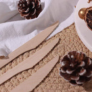 100 pcs Natural Birchwood Knives - Disposable Tableware BIRC_F025