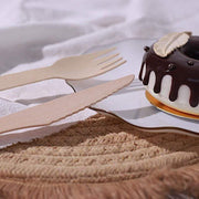 100 pcs Natural Birchwood Knives - Disposable Tableware BIRC_F025