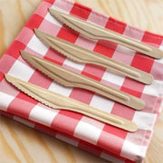 100 pcs Natural Birchwood Knives - Disposable Tableware BIRC_F025