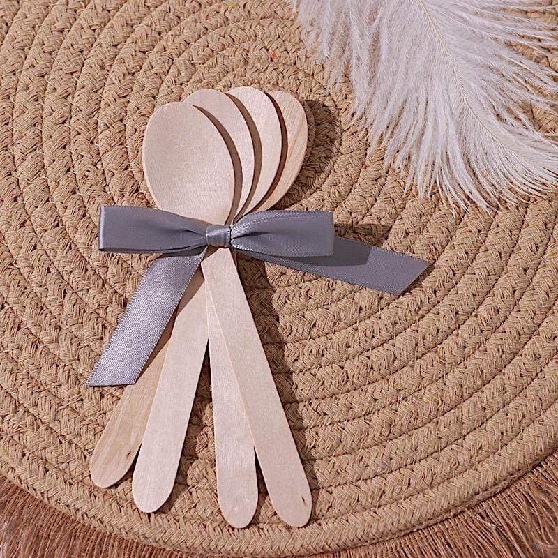 100 pcs Natural Birchwood Spoons - Disposable Tableware BIRC_F027