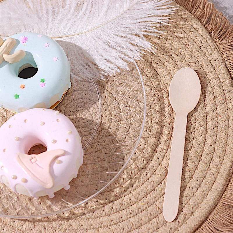 100 pcs Natural Birchwood Spoons - Disposable Tableware BIRC_F027