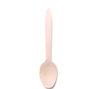 100 pcs Natural Birchwood Spoons - Disposable Tableware BIRC_F027