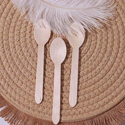 100 pcs Natural Birchwood Spoons - Disposable Tableware BIRC_F027