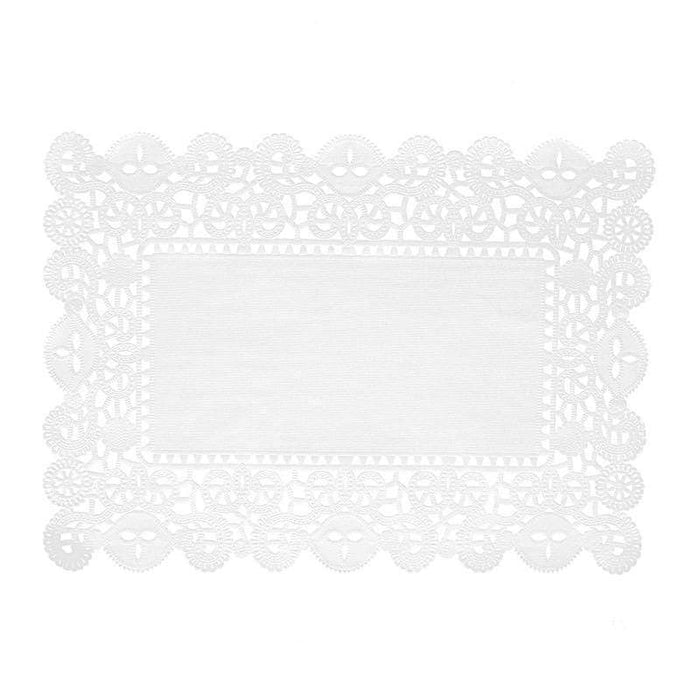 600 Pcs 15.7 x 11.8 Inch Paper Doilies Rectangular Paper Doilies Lace Paper  Placemats Disposable Paper Doilies for Craft Rectangle Paper Pad Paper