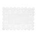 100 pcs Rectangular Disposable Paper Doilies Placemats with Lace Trim - White DSP_PPDOL_REC01_14_WHT