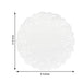 100 pcs Round Disposable Paper Doilies Placemats with Lace Trim