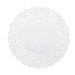 100 pcs Round Disposable Paper Doilies Placemats with Lace Trim DSP_PPDOL_RND01_12_WHT
