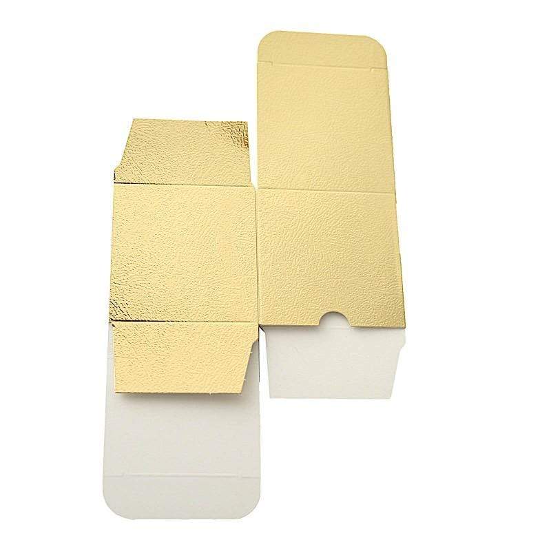 100 Wedding Favor Boxes 3" x 3" x 3" - Gold BOX_3X3_GOLD