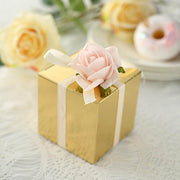 100 Wedding Favor Boxes 3" x 3" x 3" - Gold BOX_3X3_GOLD