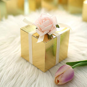 100 Wedding Favor Boxes 3" x 3" x 3" - Gold BOX_3X3_GOLD