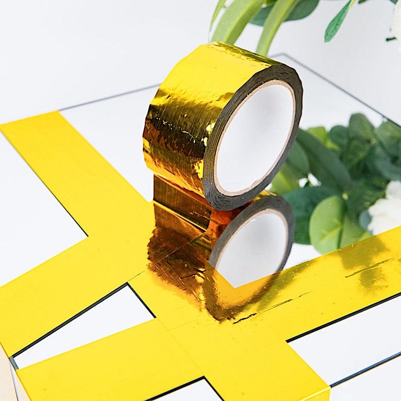 100 yards Metallic Polyester Arts and Crafts Tape Roll - Gold