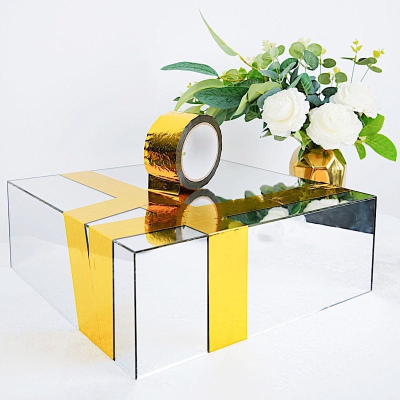 100 yards Metallic Polyester Arts and Crafts Tape Roll - Gold