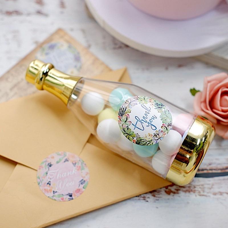 1000 Thank You 1.5" Round Self Adhesive Stickers Rolls - Assorted STK_THKS_009_15