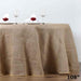 108" Burlap Round Tablecloth - Natural Brown TAB_JUTE_108_NAT