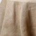 108" Burlap Round Tablecloth - Natural Brown TAB_JUTE_108_NAT