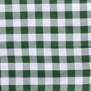 108" Checkered Gingham Polyester Round Tablecloth - Green and White TAB_CHK108_GRN