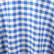 108" Checkered Gingham Polyester Round Tablecloth