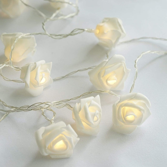 108" long Rose Fairy Lights Garlands for Backdrops - LED Clear LED_GRLD08_CLR