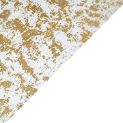 108" Metallic Foil Thin Mesh Polyester Table Runner