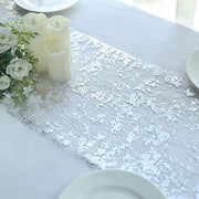 108" Metallic Foil Thin Mesh Polyester Table Runner