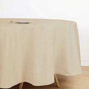 108" Polyester Round Tablecloth Wedding Party Table Linens - Beige TAB_108_081_POLY