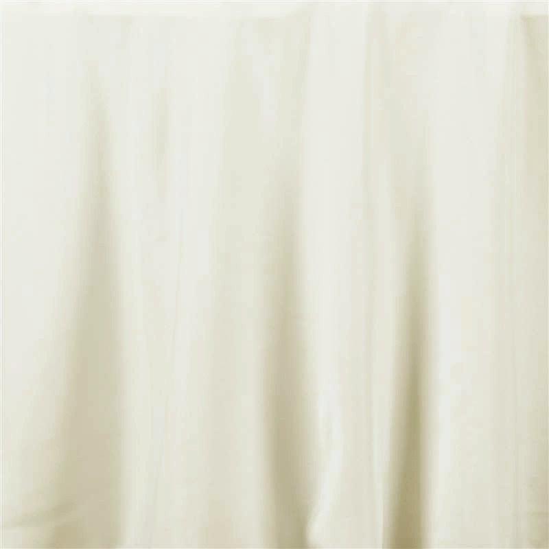 108" Polyester Round Tablecloth Wedding Party Table Linens - Ivory TAB_108_IVR_POLY