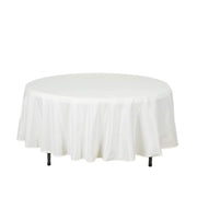 108" Polyester Round Tablecloth Wedding Party Table Linens - Ivory TAB_108_IVR_POLY