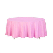 108" Polyester Round Tablecloth Wedding Party Table Linens - Pink TAB_108_PINK_POLY