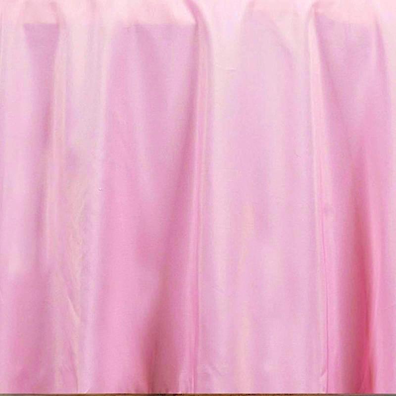 108" Polyester Round Tablecloth Wedding Party Table Linens - Pink TAB_108_PINK_POLY